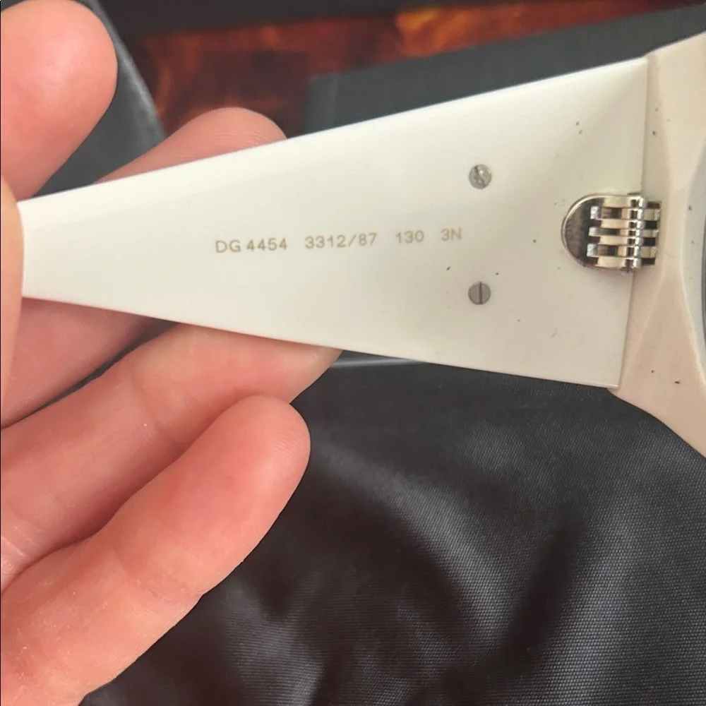 Dolce & Gabbana white sunglasses
